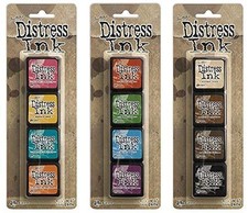 Ranger Tim Holtz Distress Mini Ink Pad Kits 1, 2 and 3 Bundle