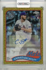 2024 Topps Update Silver Pack Christian Scott RC Gold Chrome Auto /50