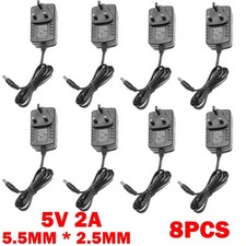 8 Pack 5V 2A Mains Transformer Charger AC/DC Adapter UK Plug Power Supply NEW