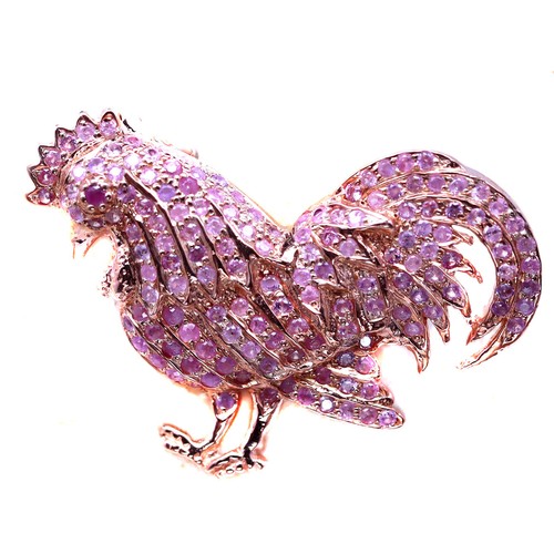 Ciondolo Gallo In Argento Sterling 925 - Gioiello Tommyway Jewelry Fatto In USA - Foto 3
