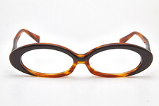    Vintage ALAIN MIKLI PARIS Glasses Frame AL1017 Oval Brown 90s  Women