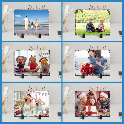 10 Pcs Sublimation Slate Blanks 7.9 X 5.9 Inch Heat Thermal Transfer Rock Stone - Picture 6 of 6