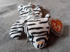 Vtg 1996 Blizzard The White Tiger Ty Beanie Baby Retired