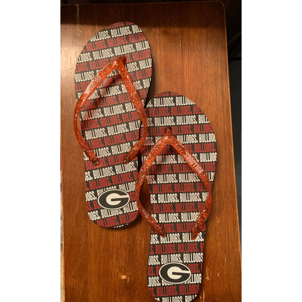 Georgia bulldog 2025 flip flops
