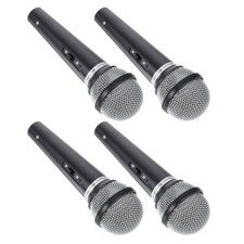 4 Pcs Microphone Costume Prop Pretend Play Microphone Mics Props