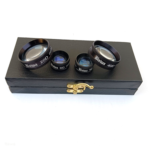Veh Optometry 40D 20D 90D & 78D Combo Pack Of 4 Bio Fundus Lens Ophthalmology ...