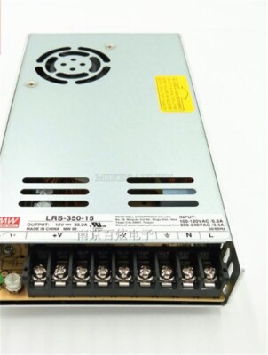 Power Supply Meanwell 15V 23.2A 350W LRS-350-15 Ac/Dc Switching en