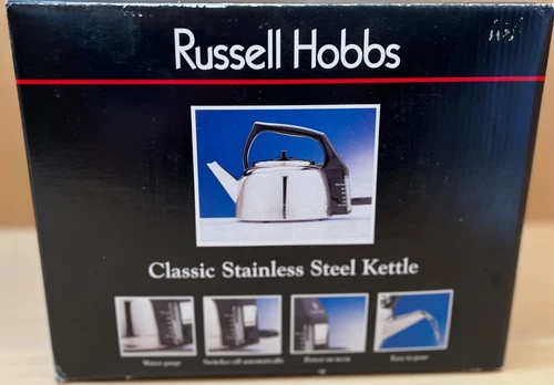 Russell Hobbs Classic Stainless Steel Kettle  Model 3104 1.7 liter NEW in Box