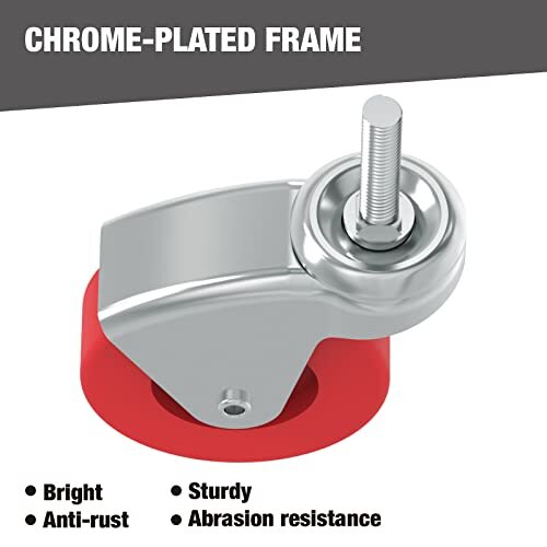 2-Pack Polyurethane Caster Wheels – 2\" Swivel Replacement Wheels For Mechanic Creepers