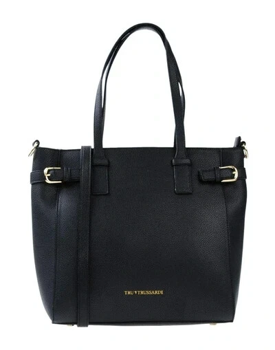 Tru Trussardi Women Black Leather Tote Bag Grade A eBay