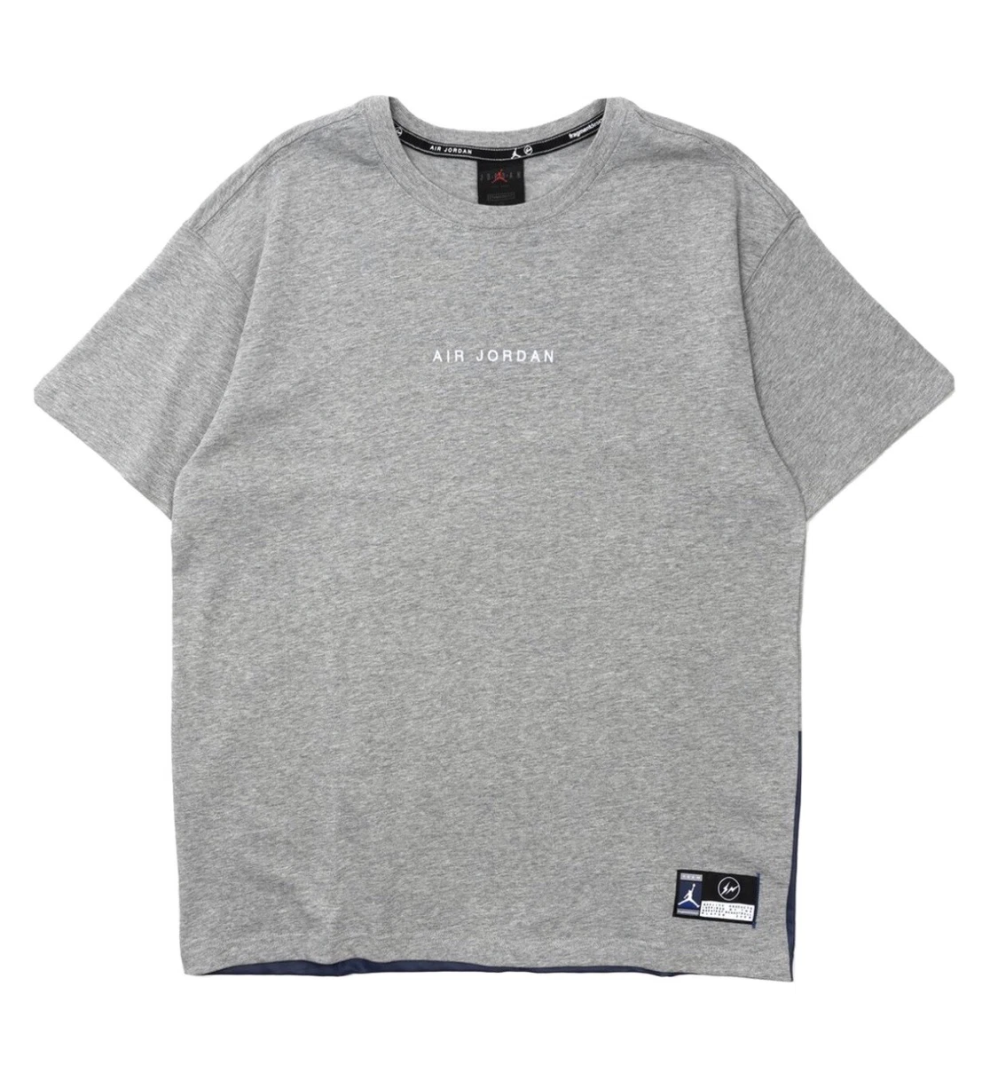 Air Jordan x Fragment T-Shirt Grey Heather/ Navy / Sport Royal