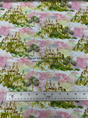 Castle in the Sky - Princess Dreams by Image World - 3 Wishes 100% Craft Cotton - Picture 2 of 4