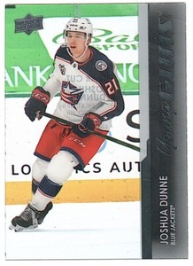 2021-22 Upper Deck Clear Cut #218 Joshua Dunne Rookie Young Guns SP