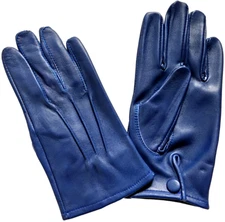 Men's Driving Cycling Dress Genuine Lambskin Unlined Leather Gloves