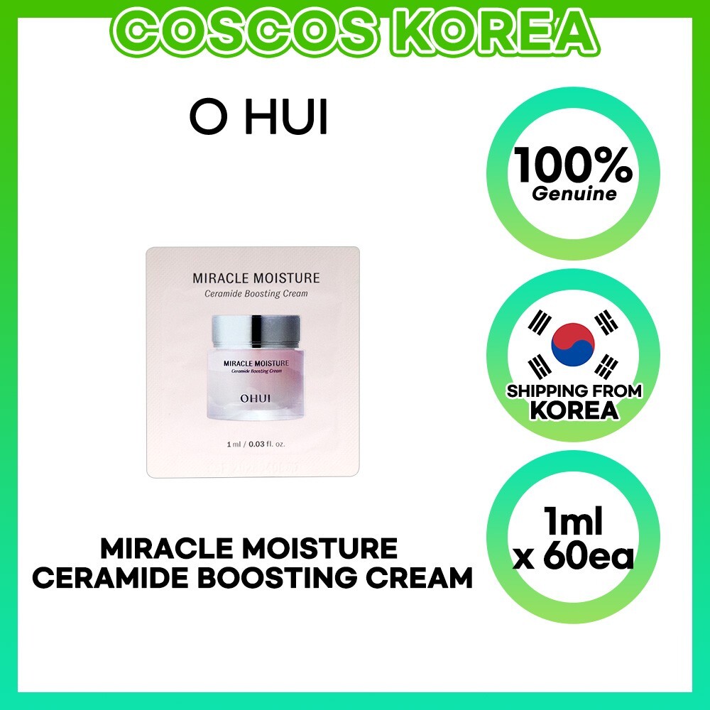 OHUI Miracle Moisture Ceramide Boosting Cream 1ml x 60pcs