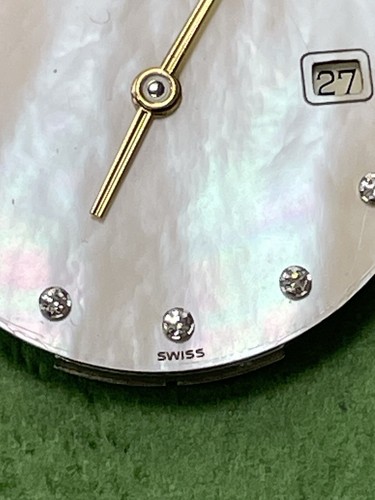 Authentic EBEL QUARTZ Movement WHITE Pearl Dial Diamonds And Hands Mrwn1 - Picture 4 of 11