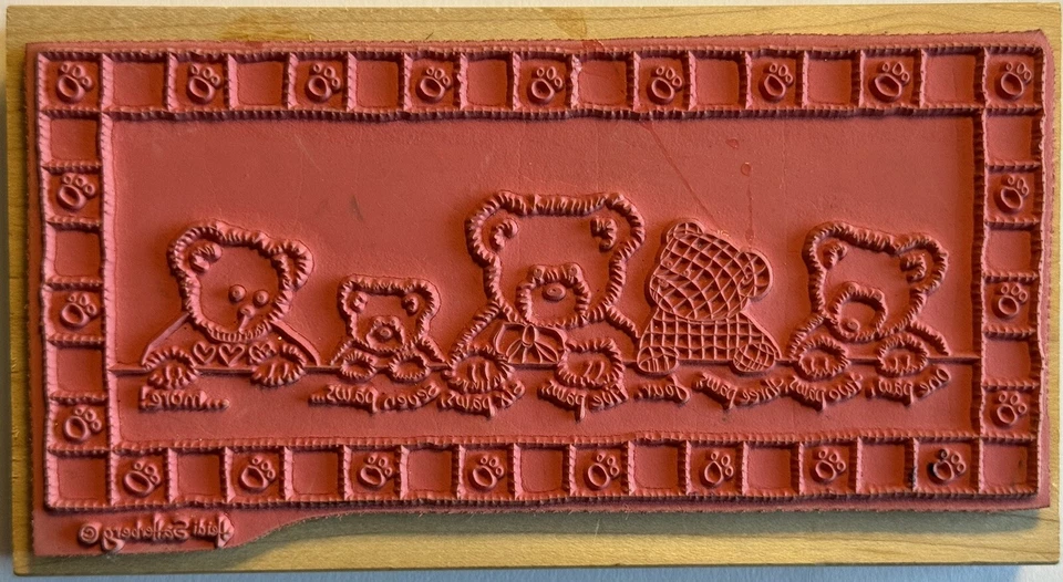 Estampillas Suceden Estampilla de Goma #80256 Una Pata, Dos Patas Osos Familia Niños Foto 2 de 4