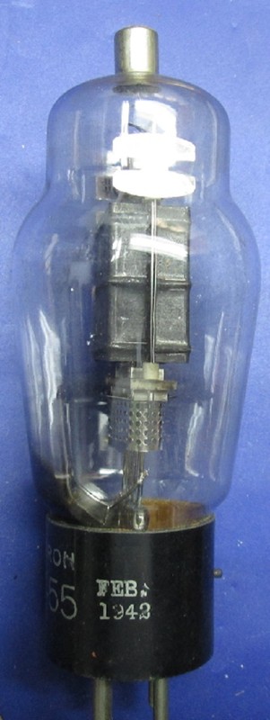 Vintage 1942 VT-55 Hytron   Radio Tube for Decoration ! USA  Military WW-II!