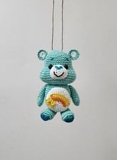 Care Bear Inspired Hanging Ornament Wish Bear Handmade Crochet Amigurumi