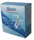 Mission HB Hemoglobin Test Strips 50 Test Strips +Free  SHIPPING TO USA