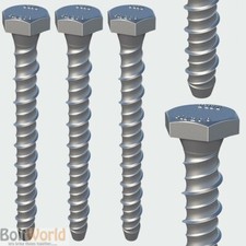 M10 x 100mm HEAVY DUTY BOLT MASONRY BRICK CONCRETE ANCHOR EXTERIOR THUNDERBOLT