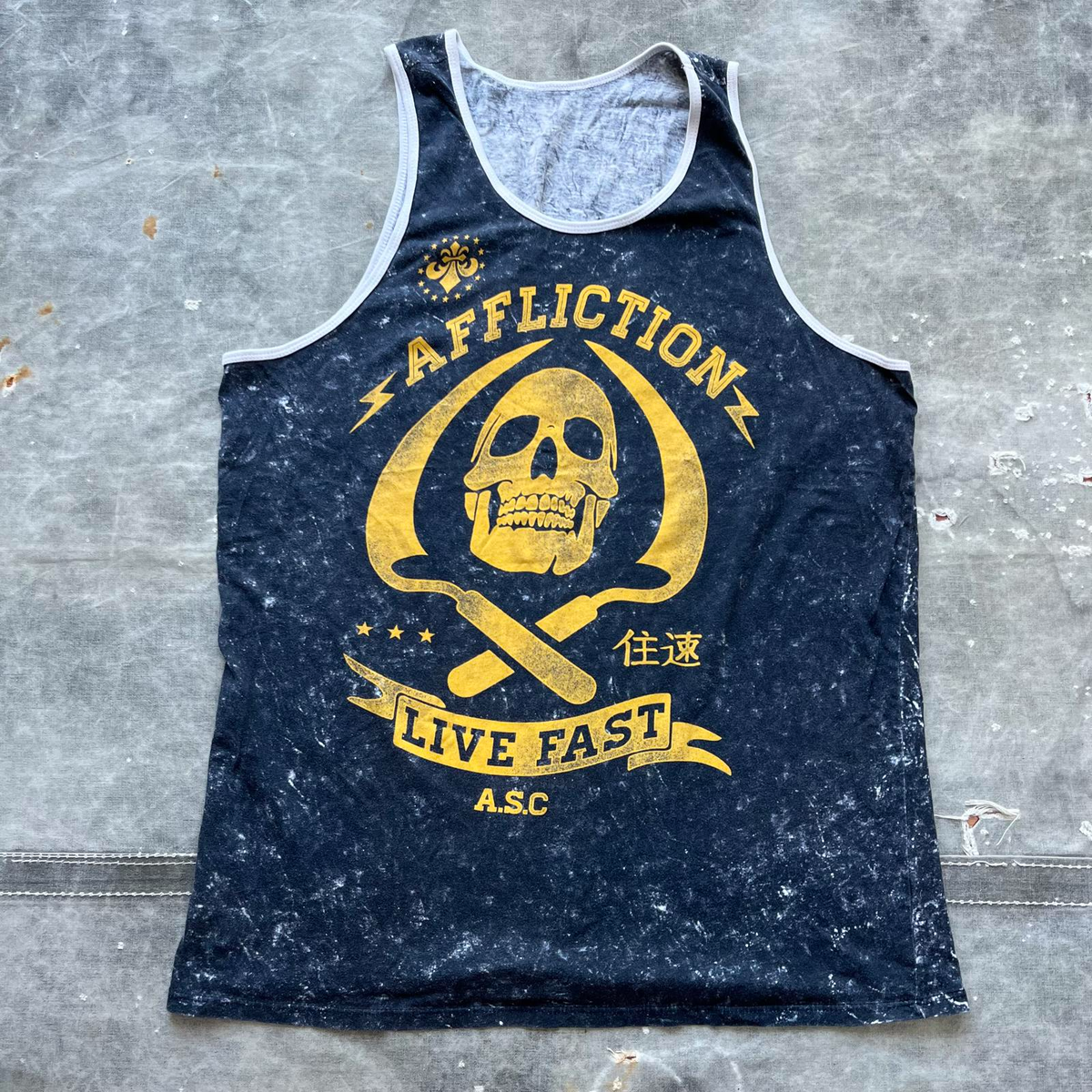 L.G.B. tank top　y2k　skull Vintage Y2K Affliction Skull Scythe Graphic Grunge Tank Top | eBay