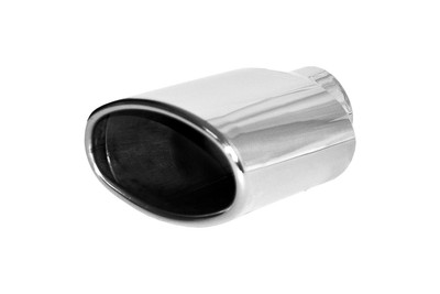 Brand New Double Wall Oval Resonated Exhaust Tip 2.5'' In 4.5'' X 3.5'' Out 8'' L