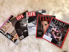 Life & Time Mags -  Remembering Jackie 1994 & '99, JFK JR July '99 & JFK SR '13