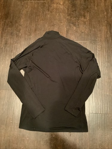 Patagonia Black 1/4 Zip Pullover Base Layer Shirt Men’s Large - Picture 3 of 5
