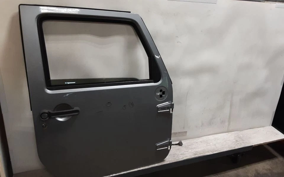 Jeep JK Wrangler OEM pasajero puerta delantera potencia PSC Billet plateado 2014-17 97104 Foto 2 de 4