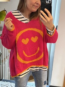 pulli pink orange