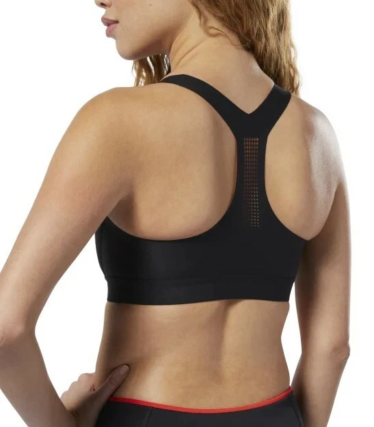 REEBOK PUREMOVE BLACK BRA MOTION SENSE CY5012 XS NWT $60 Crossfit