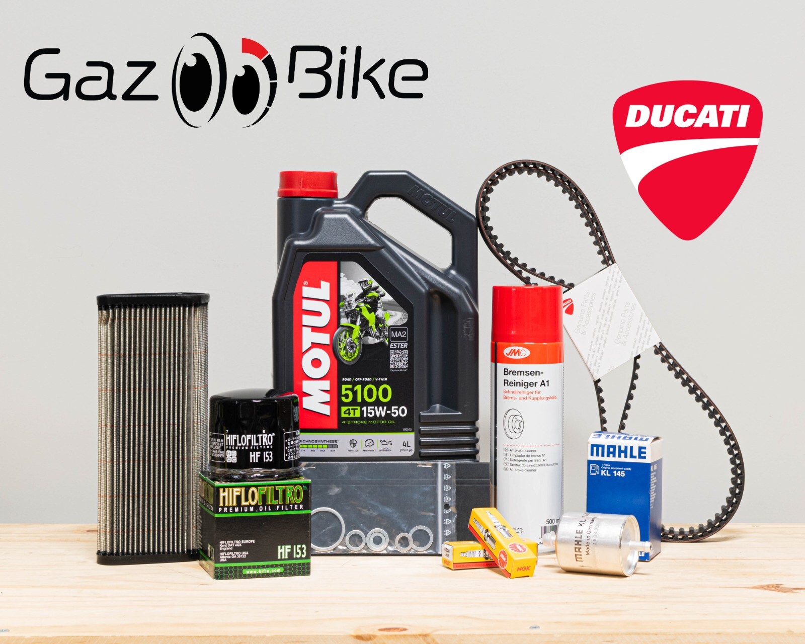 Huile Motul 5100 15W50 Kit Vidange Haute Protection Ducati 1098