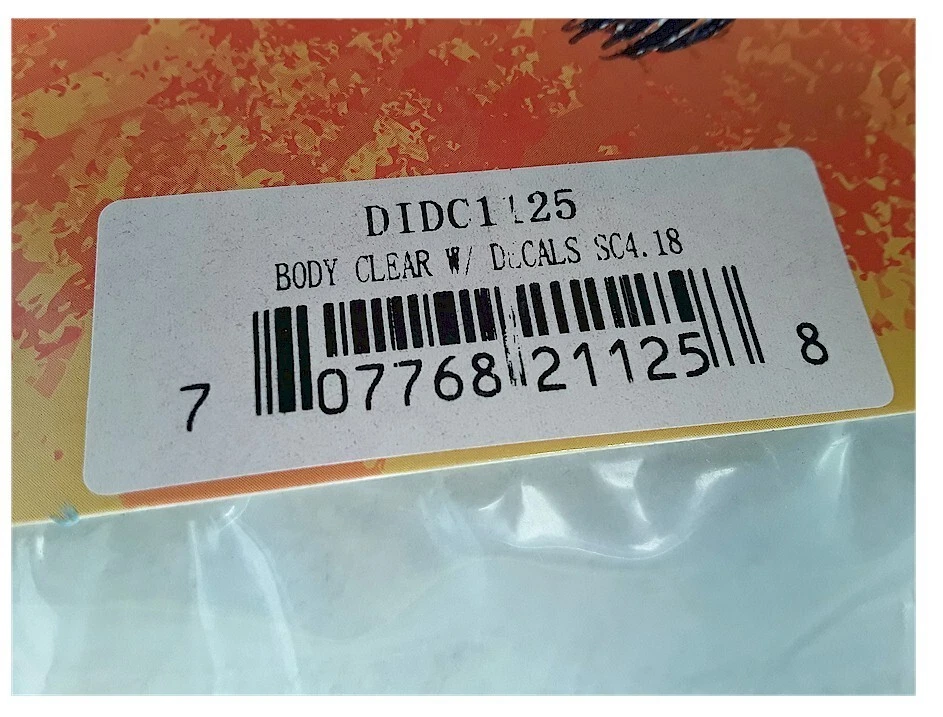 Корпус радиоуправляемого автомобиля Dromida DIDC1125 прозрачный с наклейками SC 4.18 снят с производства из старых запасов новый в коробке - Изображение 2 из 2