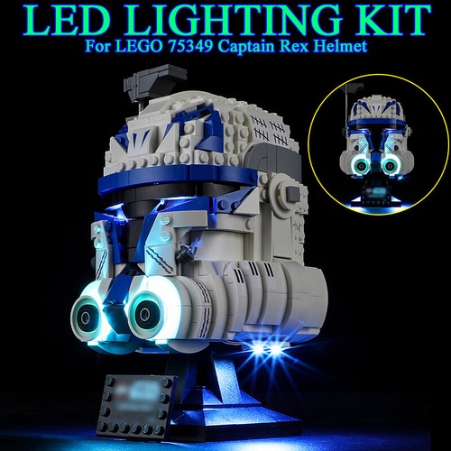 YEABRICKS Kit Luci a LED per Lego 75349 Star Wars Casco di Captain Rex Modello da Costruire (Set Lego NON Incluso