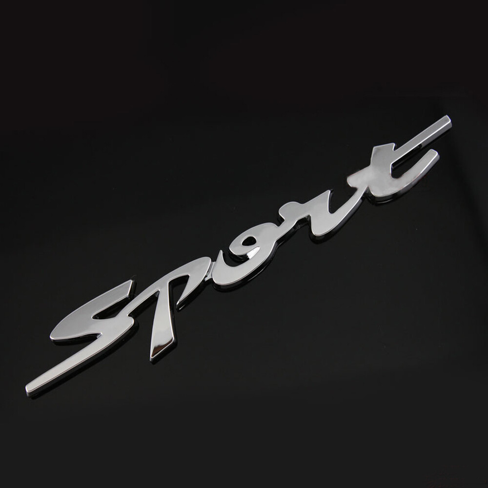 3D SPORT Car Logo Metal Emblem Badge Sticker Fender Trunk Car Decal