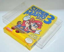 50 Plastic Protective Protectors Cases Sleeves Display Boxes For Nintendo NES
