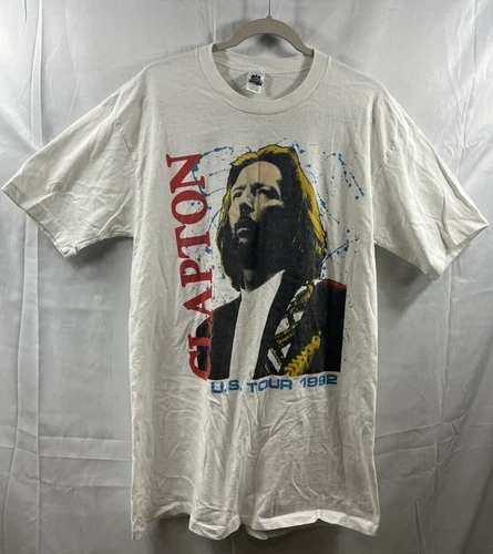 ERIC CLAPTON 1992 US Sold Out Tears In Heaven Tour T Shirt Large Single Stitch