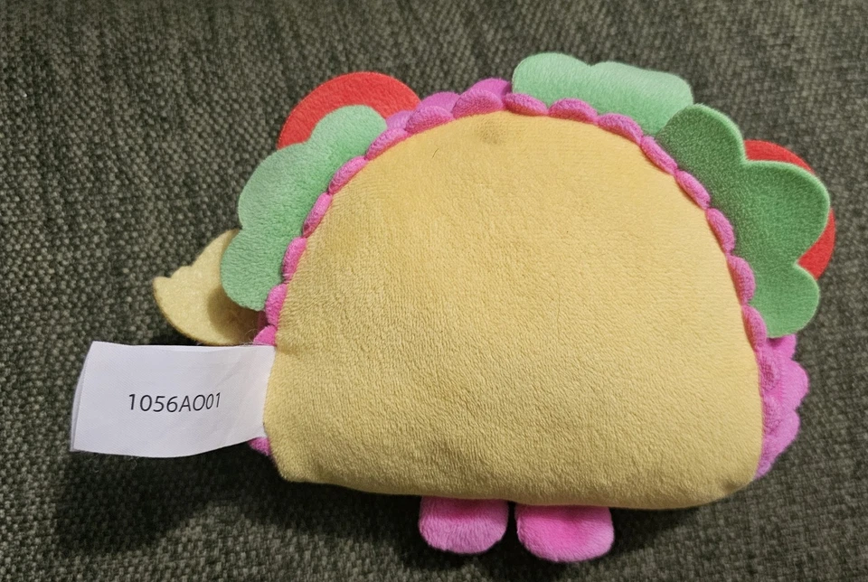 Shopkins Plush Taco Terrie Soft Stuffed Toy Just Play Mustache Tomato Lettuce - Image 4 of 4