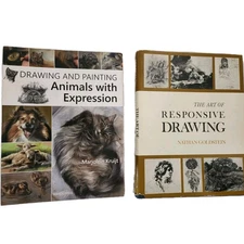 Lot Of 2 Art Instruction Books About Drawing And Painting  Coffee Table Books...
