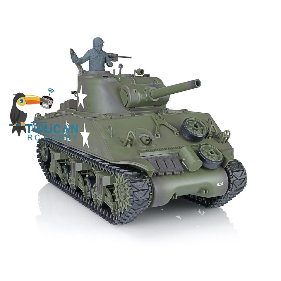 Carro Armato RC Henglong 1/16 USA M4A3 Sherman 3898 RTR Con Fumo E Suono