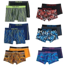 Men's Equipo Brazilian Trunks, Boxer Briefs, Low Rise or Bikini Briefs Options