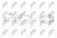 NTY Antriebswelle NPW-FT-023 Passend FüR Fiat