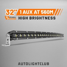 Curved 202632384450 Slim Single Row Led Light Bar Off Road Driving Suv Atv