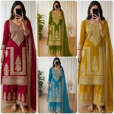 Designer Indian Wedding Dress Pakistani Bollywood Top Plazzo New Party Wear