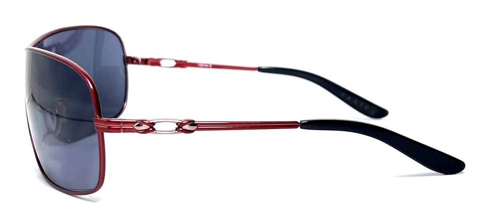 OAKLEY DISTRESS OO4073-04 Red Metal Rectangular Wrap Women's Sunglasses - Image 2 of 4