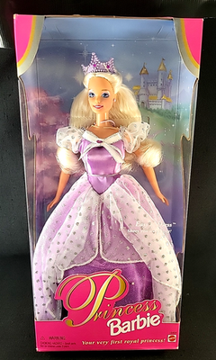#ad #ad Princess Barbie Blonde Mattel 18404 Easy to Dress Purple Dress New NRFB $14.00