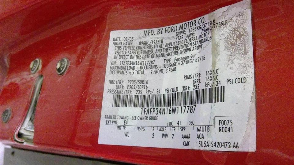 Used Exhaust System Kit fits: 2006 Ford Focus  Grade A Foto 4 de 4