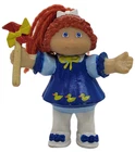 OAA 1985 Cabbage Patch Kids Red Hair Girl Holding Pinwheel 3" Figure
