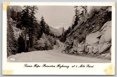 RPPC Hope-Princeton Highway 5 Mile Point BC Canada Scenic Road View AA678